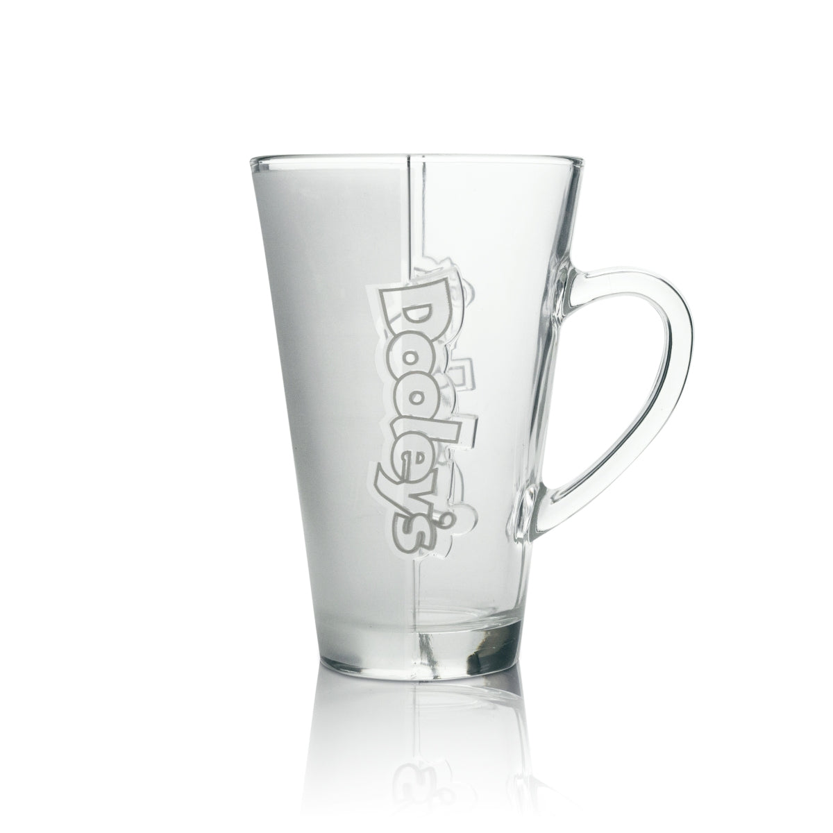 3x bicchieri da liquore Dooley's Cappuccino Cup Contorno Trasparente Opaco – Vista 3