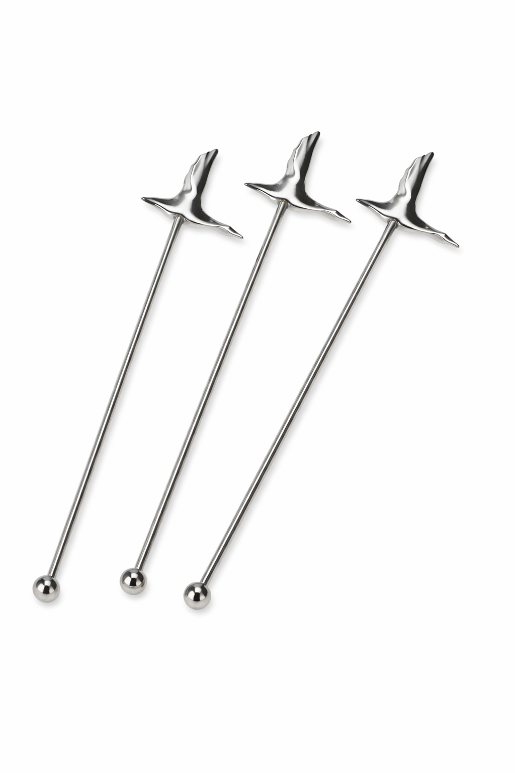 3x Grey Goose Vodka Acciaio inossidabile Stirrer "Oca" Mescolatore Accessori da bar in metallo