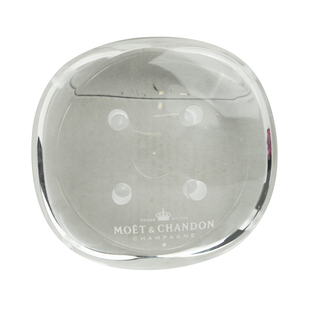 4x portabicchieri per champagne Moet Chandon Tulip + 4 bicchieri in plastica con supporto rosa – Vista 4