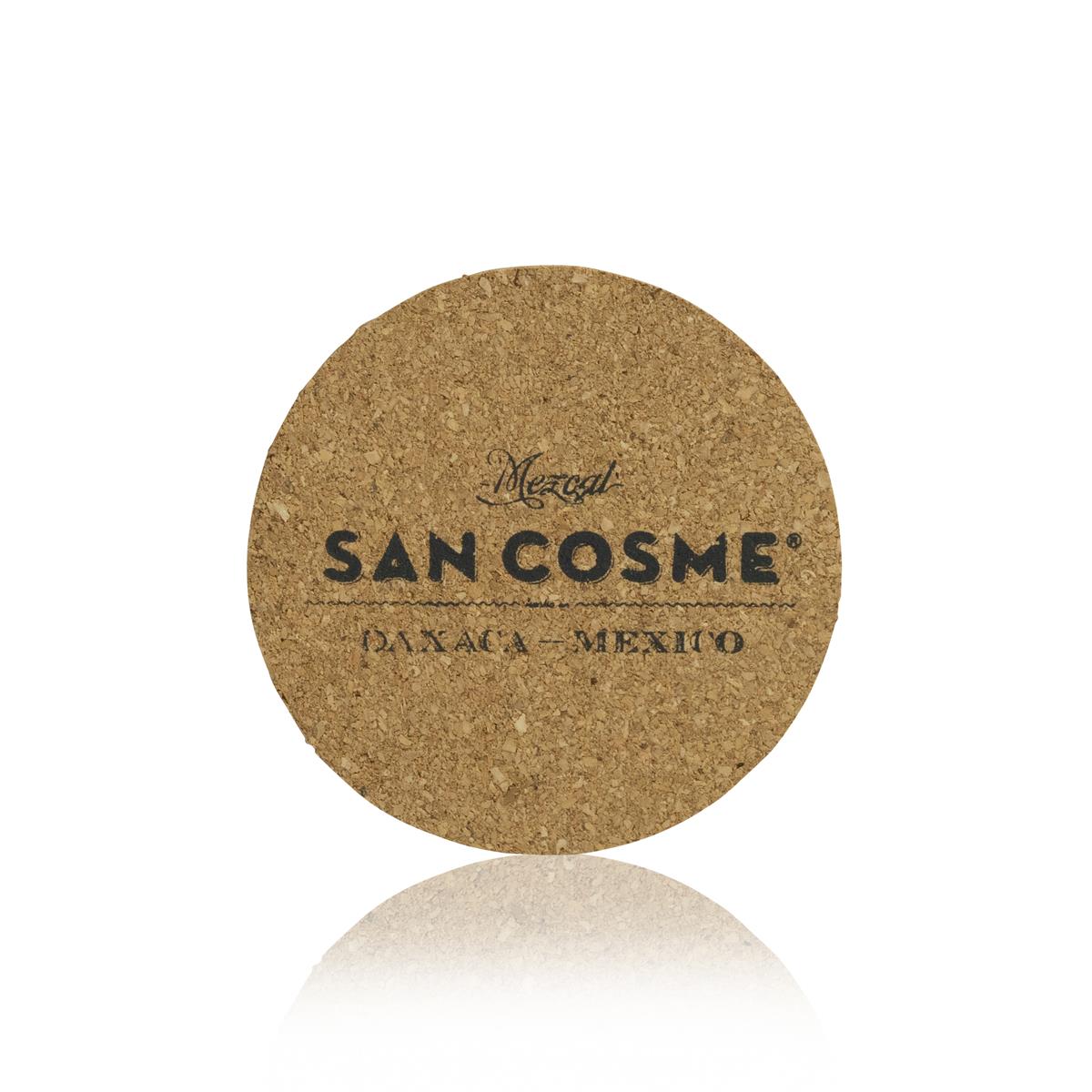 4x sottobicchieri in sughero San Cosme Mezcal rotondi – Vista 3