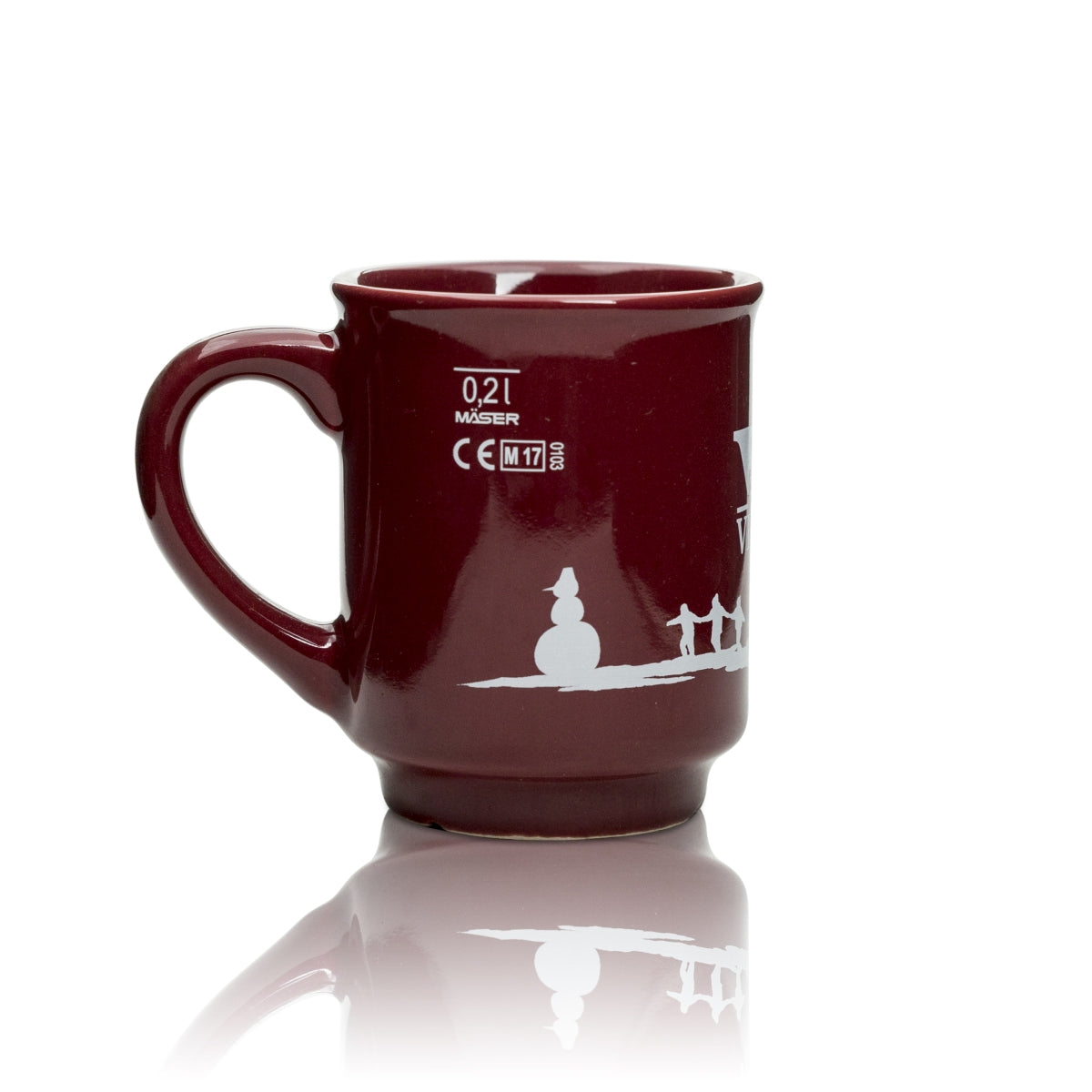 4x tazza con tappo Veldenz 0,2 l per vin brulé, mercatini di Natale, rosso, punch – Vista 3