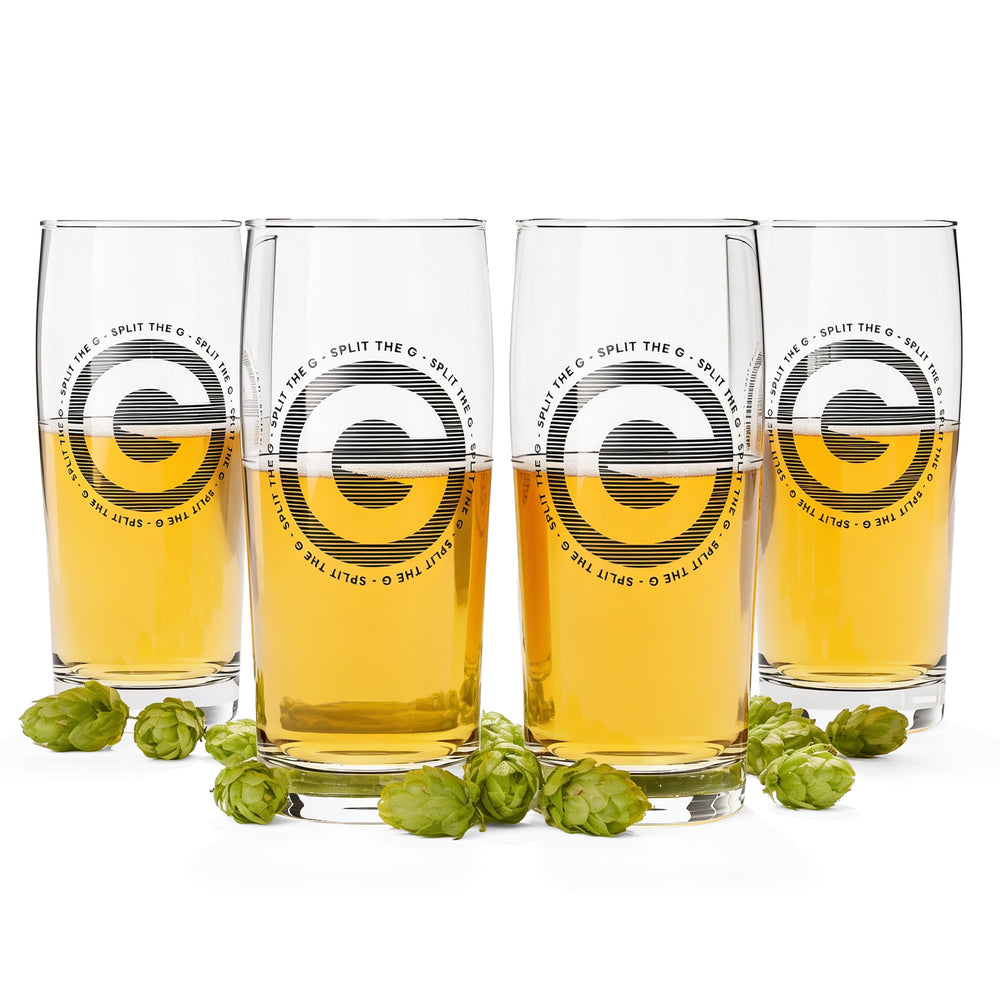 4 bicchieri da birra Sipply SPLIT THE G Big G da 0,5 l - La tendenza dei social media