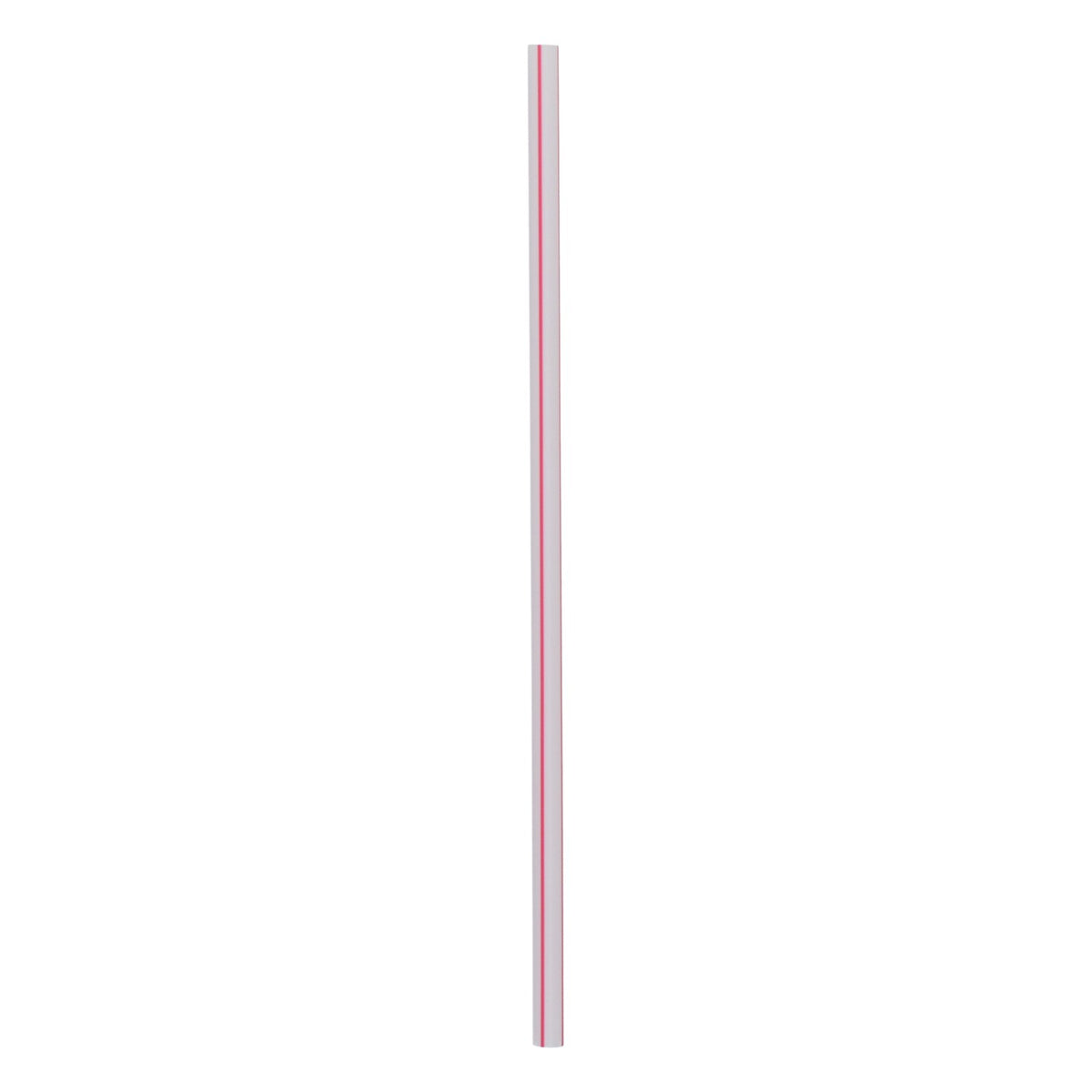 500x cannucce Cannuccia Cannucce Plastica Bianco/Rosso Monouso Plastica – Vista 2
