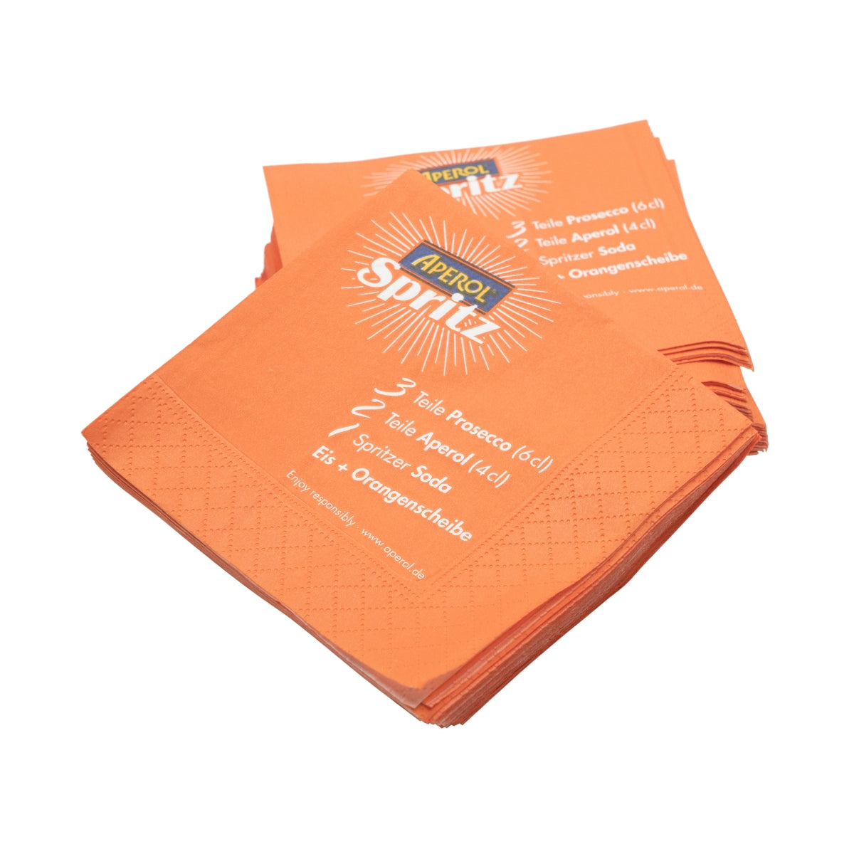 50 tovaglioli da aperitivo Aperol arancioni Spritz 12x12 cm – Vista 3