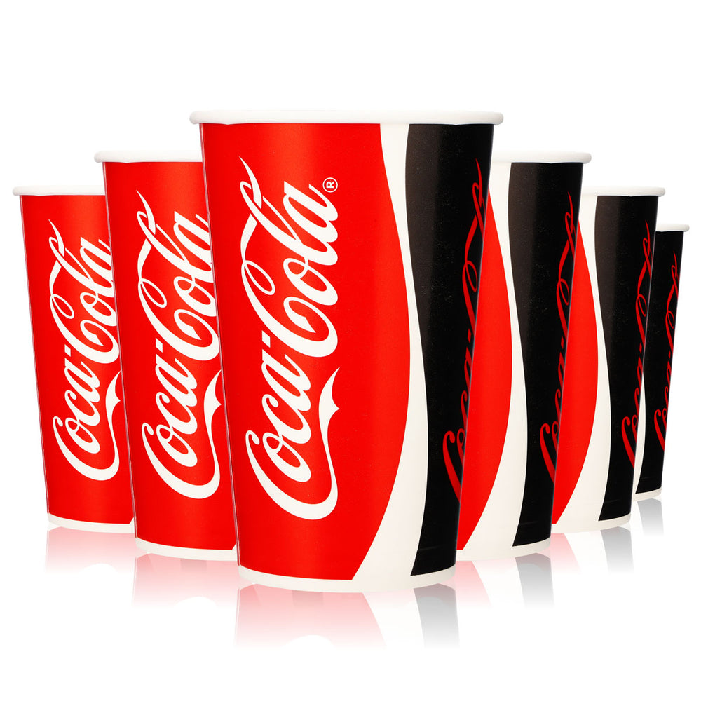 50 bicchieri Coca Cola 0,4 l in vetro monouso Bicchieri da festa Bicchieri celebrativi