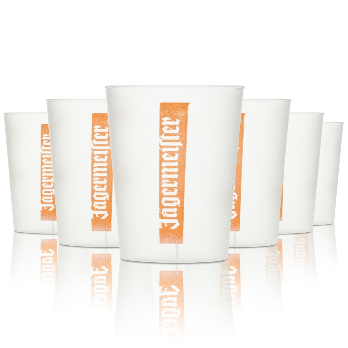 50 bicchierini monouso in plastica Jägermeister da 4 cl per shot, bicchieri da bar