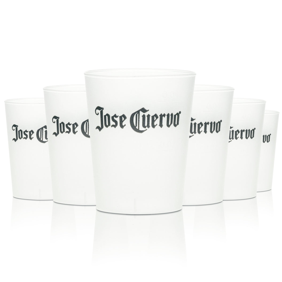 50 bicchieri riutilizzabili Jose Cuervo Tequila 4 cl bicchieri da shot in plastica