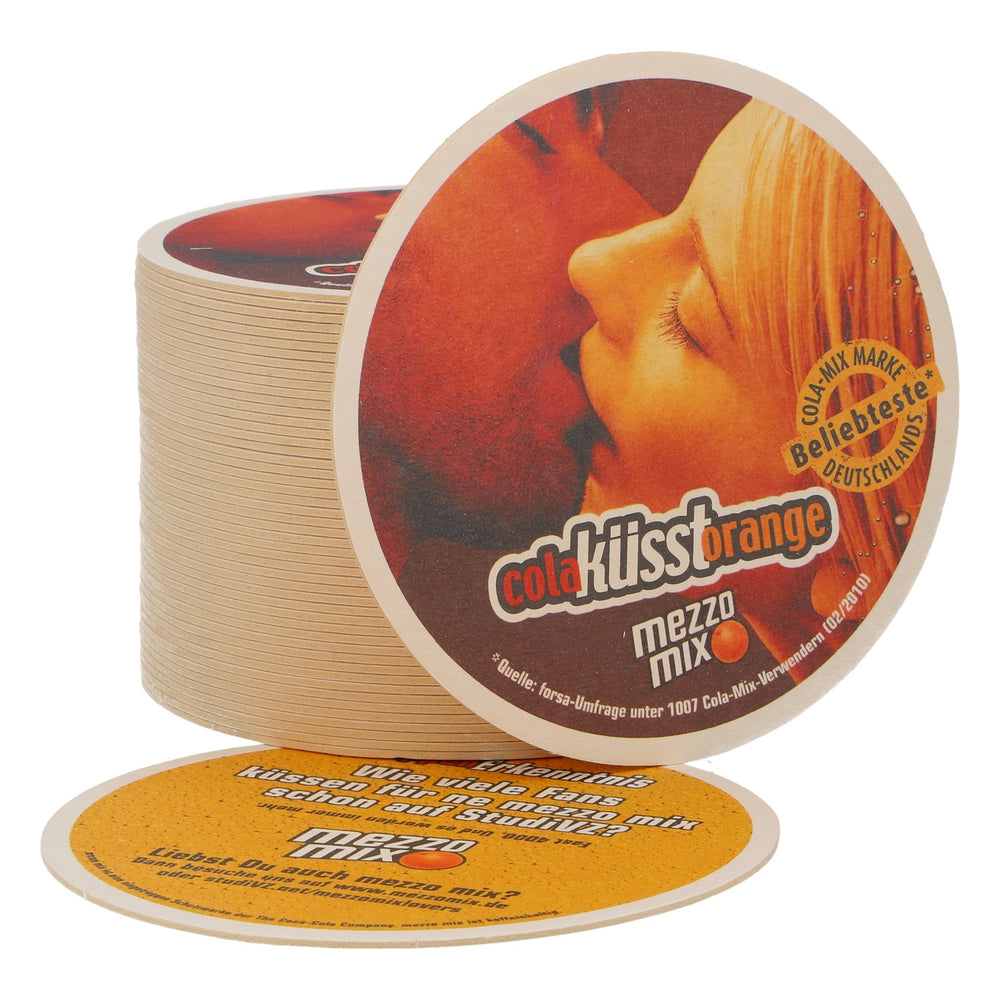 50x  Mezzo Mix Softdrink Sottobicchieri Sottobicchieri Cola bacia Arancia