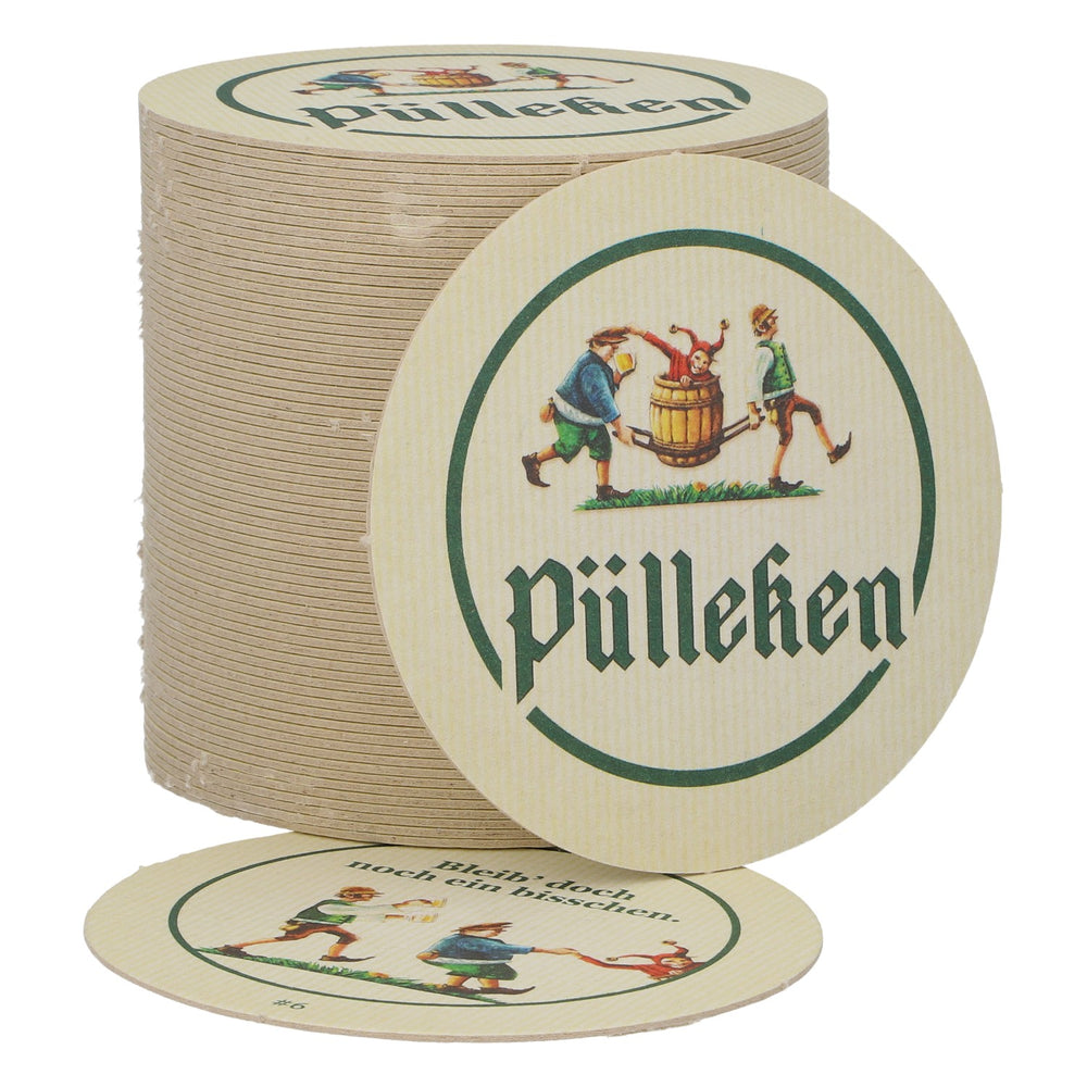 50 sottobicchieri "Pülleken" – "Resta ancora un po'" – Accessori da bar