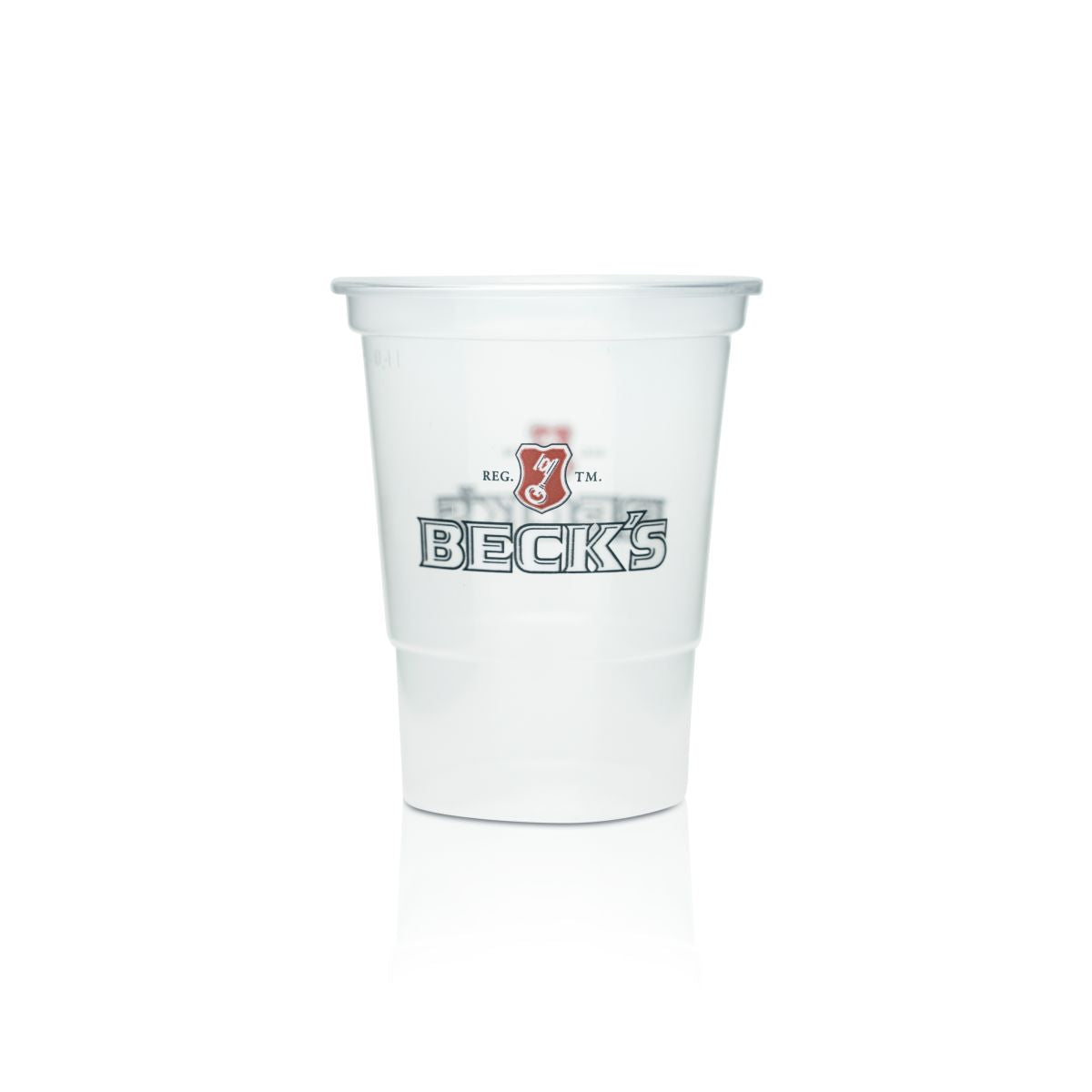 58x bicchieri da birra Becks 0,4 l in plastica monouso bicchieri da birra bicchieri di plastica – Vista 2