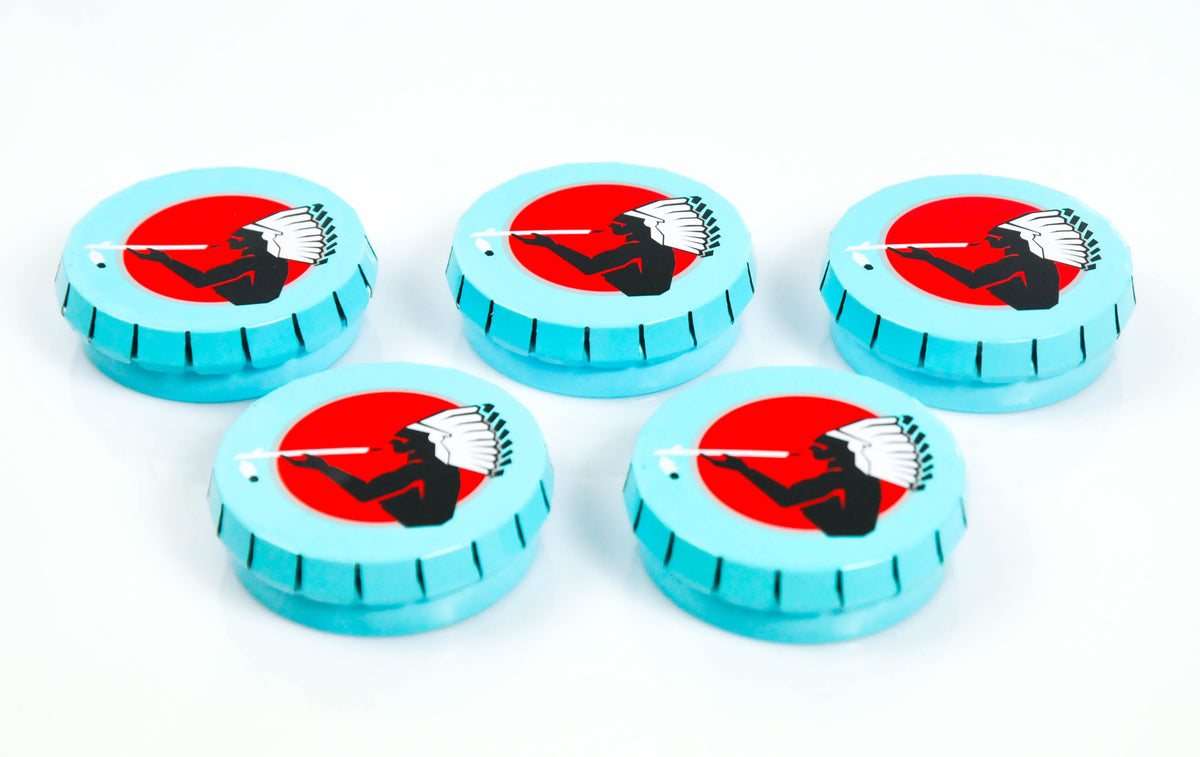 5x American Spirit Sigarette Posacenere Posacenere da spiaggia Lattina Mini Blu – Vista 2