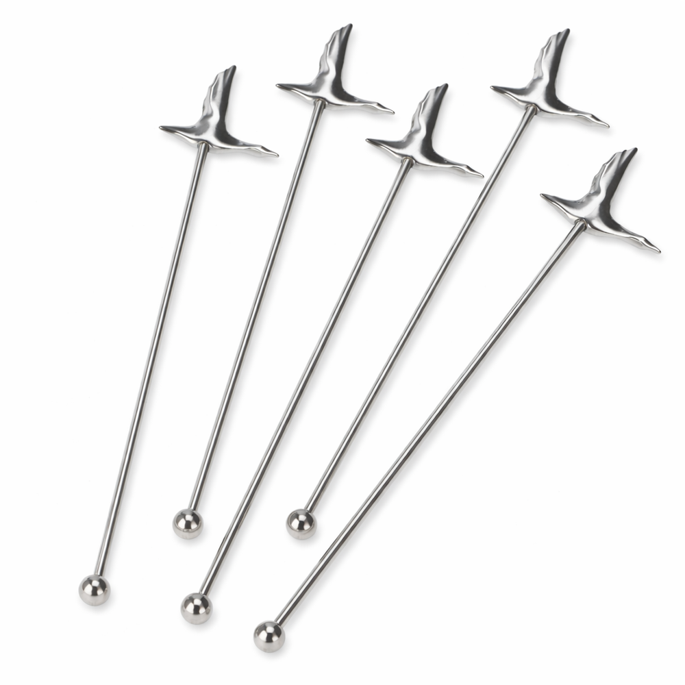 5x Grey Goose Vodka Acciaio inossidabile Stirrer "Oca" Mescolatore Accessori da bar in metallo
