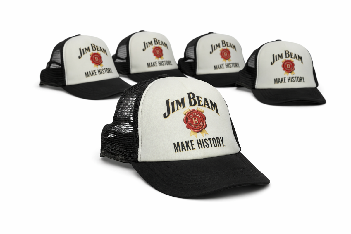 5x Jim Beam Trucker Cap Cappellino Basecap Cappello Cappellino Snapback Copricapo