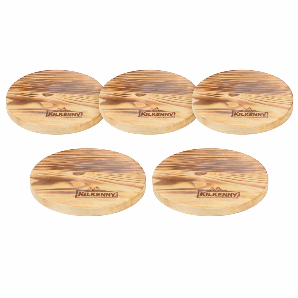 5x Kilkenny Birra Tavola da colazione in vero legno Tagliere Tavola di legno Tavola per verdure