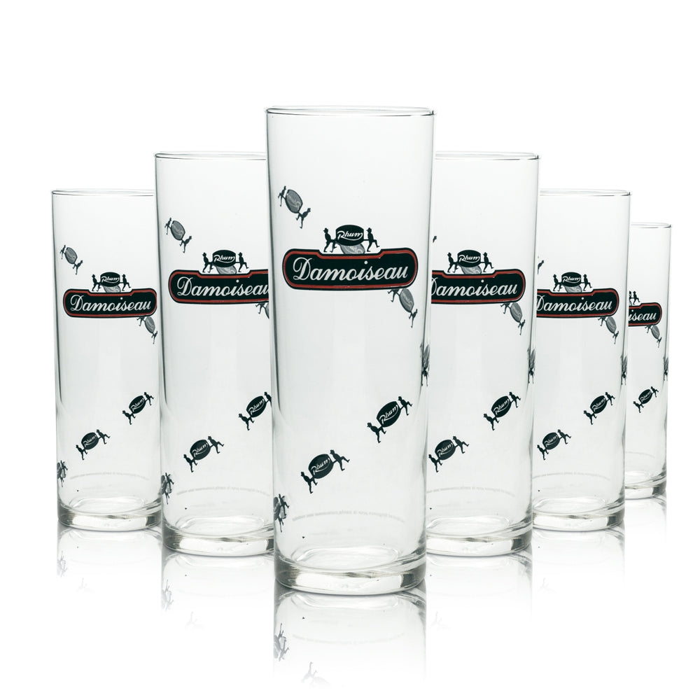 6 bicchieri da rum Damoiseau 0,25 l bicchiere da long drink "Tubo" nuovo