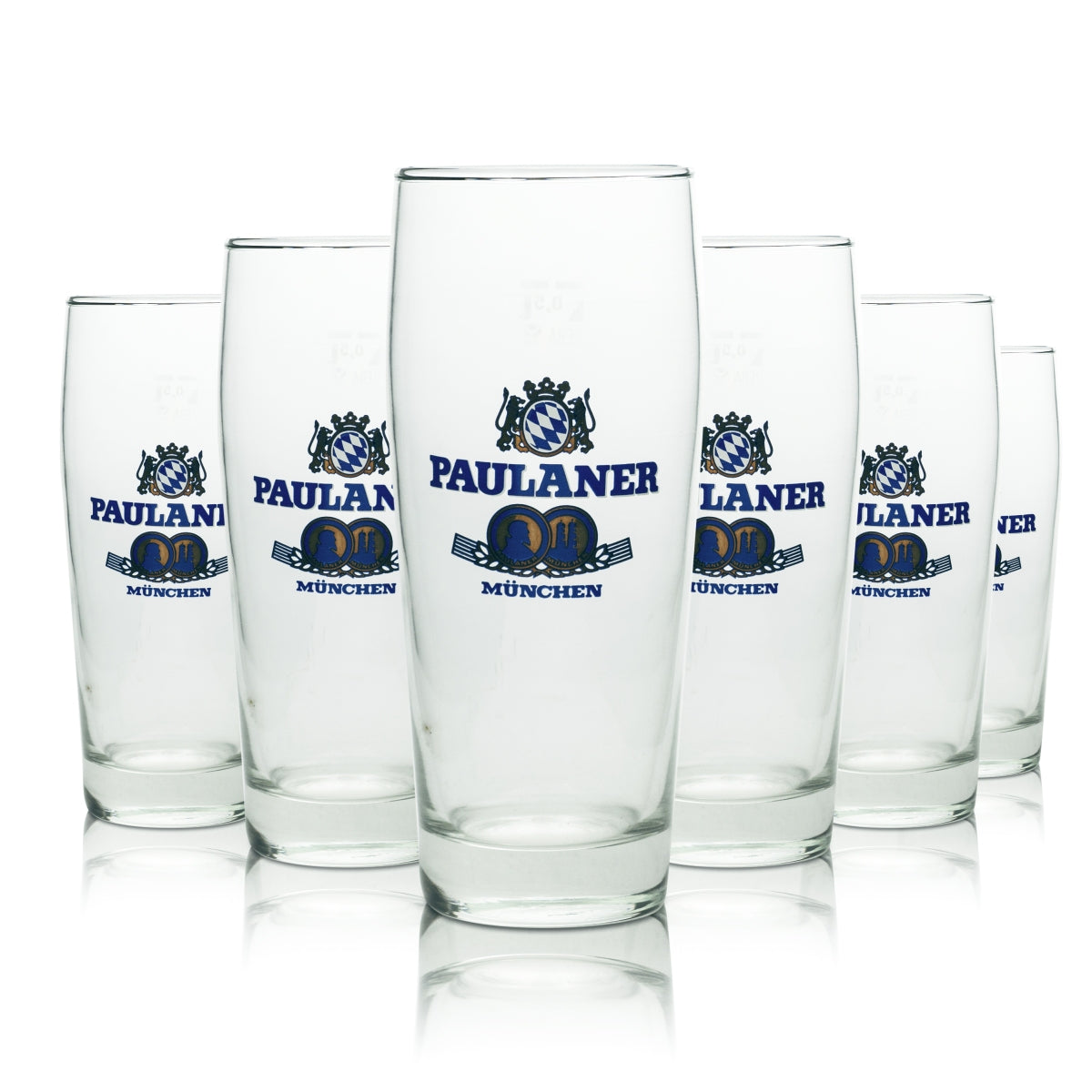 6 bicchieri da birra Paulaner da 0,5 l Willybecher nuovi