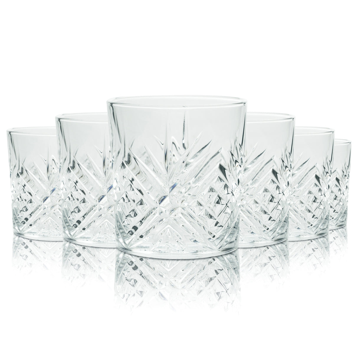 6 bicchieri da whisky Redemption 0,2 l tumbler con rilievo, nuovi