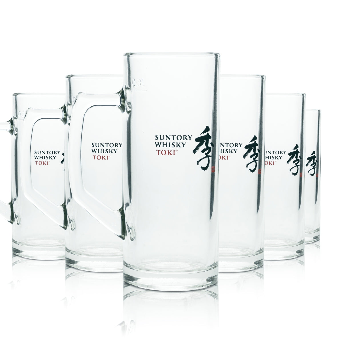 6 bicchieri da whisky Suntory Toki 0,3 l, nuovi