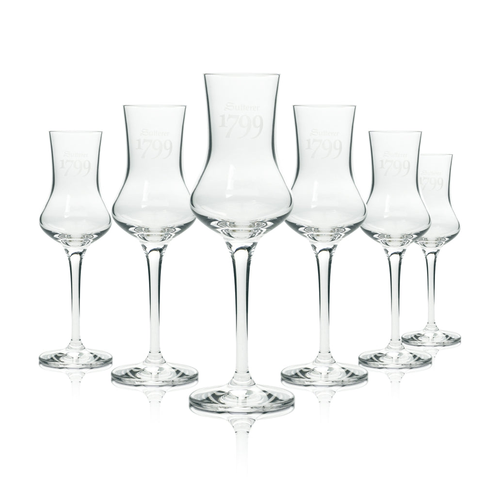 6 Sutterer 1799 Grappa Bicchiere 0,1 l Bicchiere da degustazione nuovo