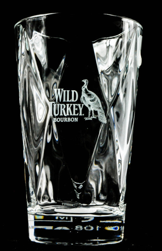 6 bicchieri da whisky Wild Turkey Whiskey, bicchieri da long drink con rilievo, cristallo, "Vidivi" molto eleganti...     nuovo