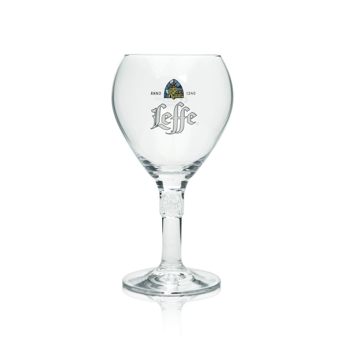 Bicchiere da birra Leffe 0,33 l – Bicchieri a calice di design Birra belga Blonde Brown – Vista 2