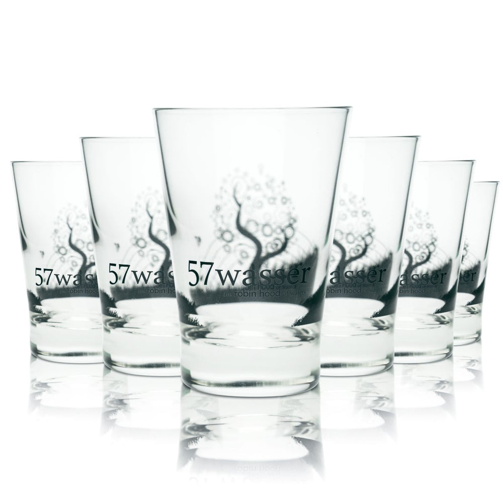 6x 57Wasser Bicchiere 0,21 l Set di bicchieri per acqua minerale Acqua frizzante Soda Succo Limonata Bevanda analcolica