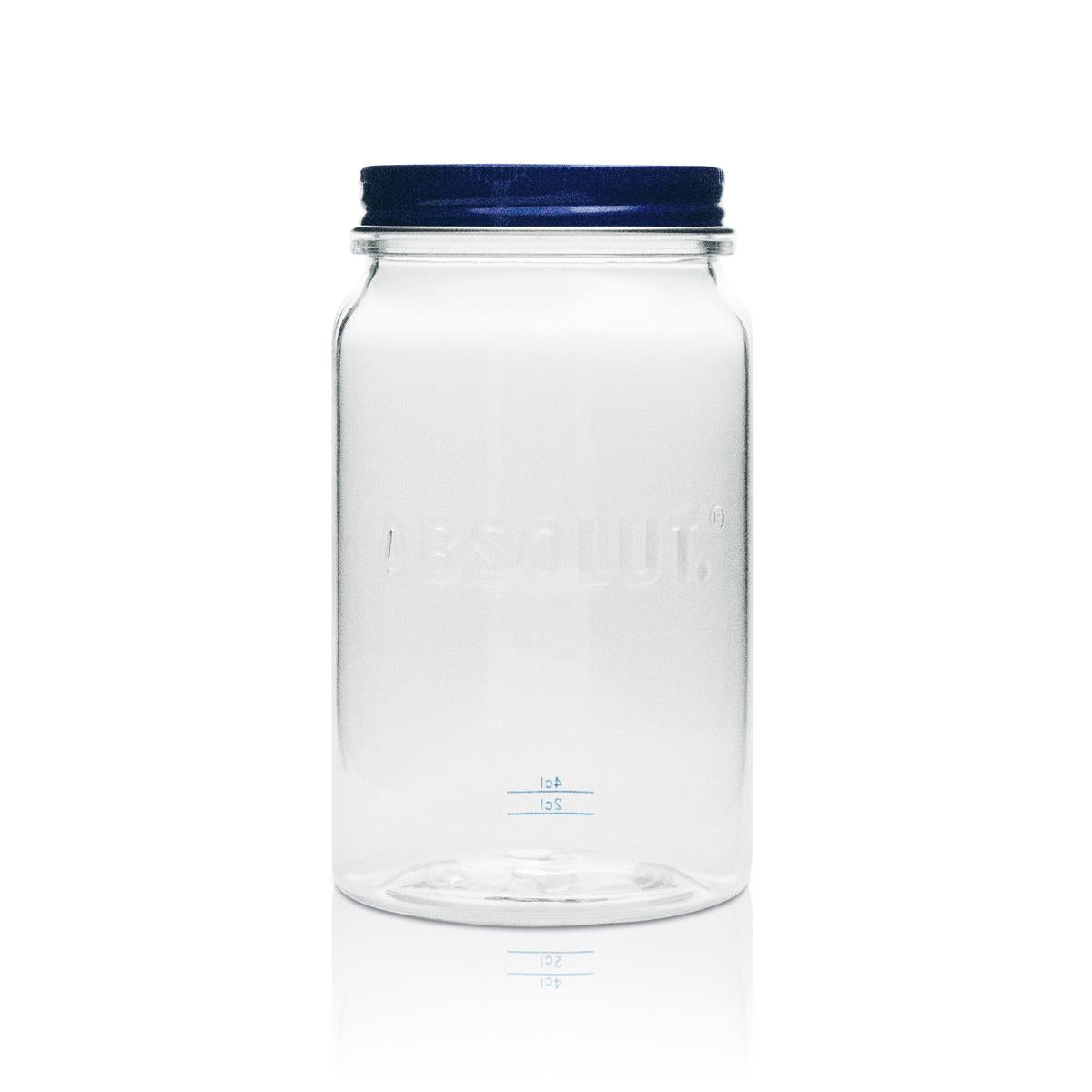 6x bicchieri in plastica Absolut, vetro 0,57 l, Mason Jar con manico e coperchio – Vista 2