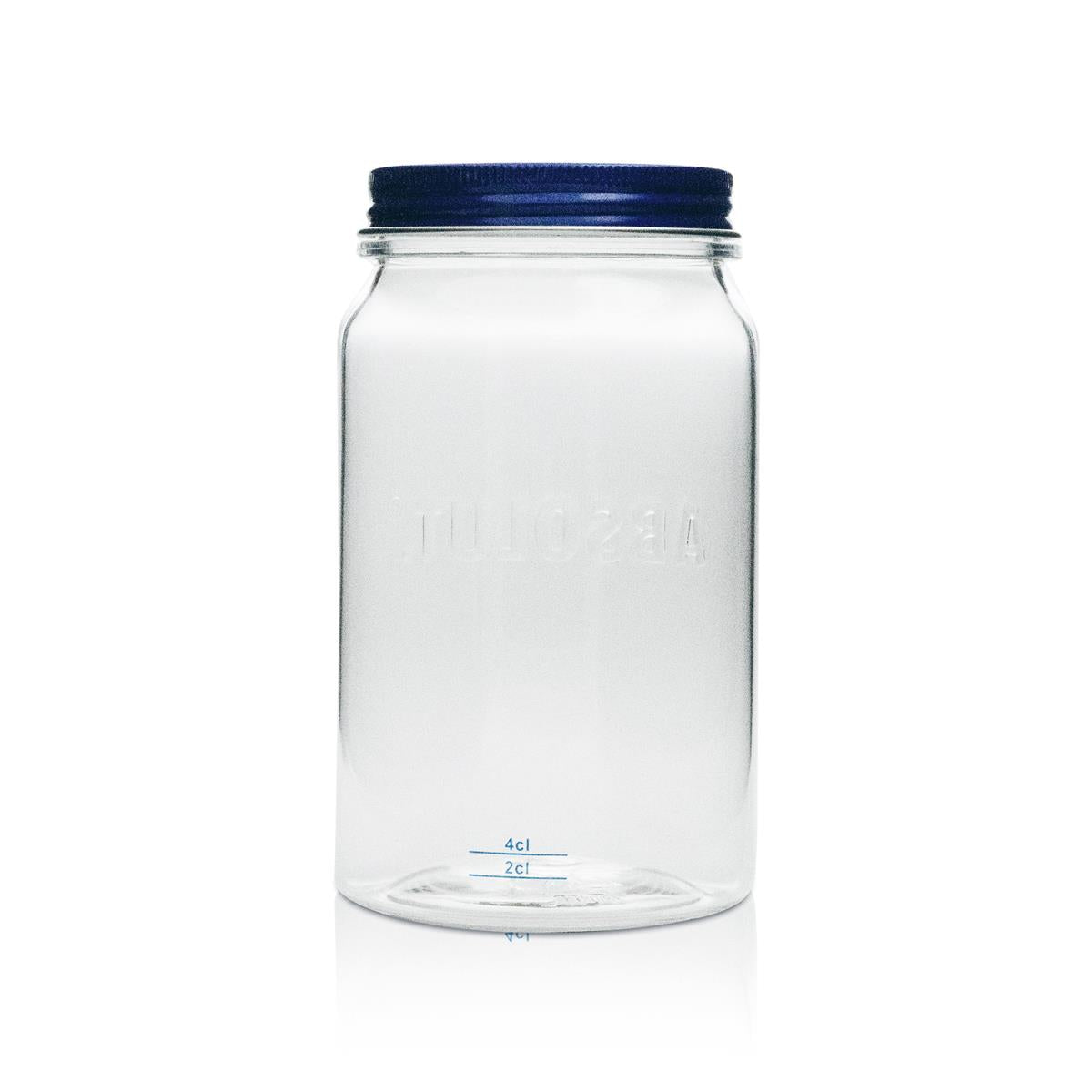 6x bicchieri in plastica Absolut, vetro 0,57 l, Mason Jar con manico e coperchio – Vista 3