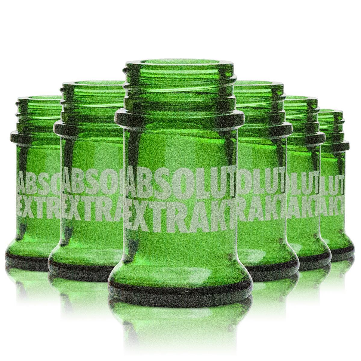 6 bicchieri Absolut Shot da 2 cl per super shot, bicchieri da grappa con estratto, senza coperchio, vodka