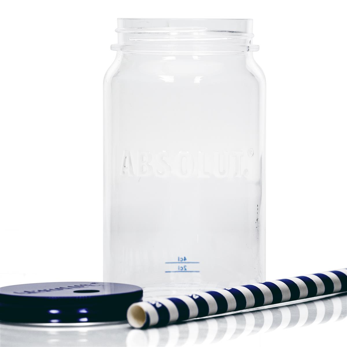 6 bicchieri in plastica Absolut Vodka con coperchio – Vista 3