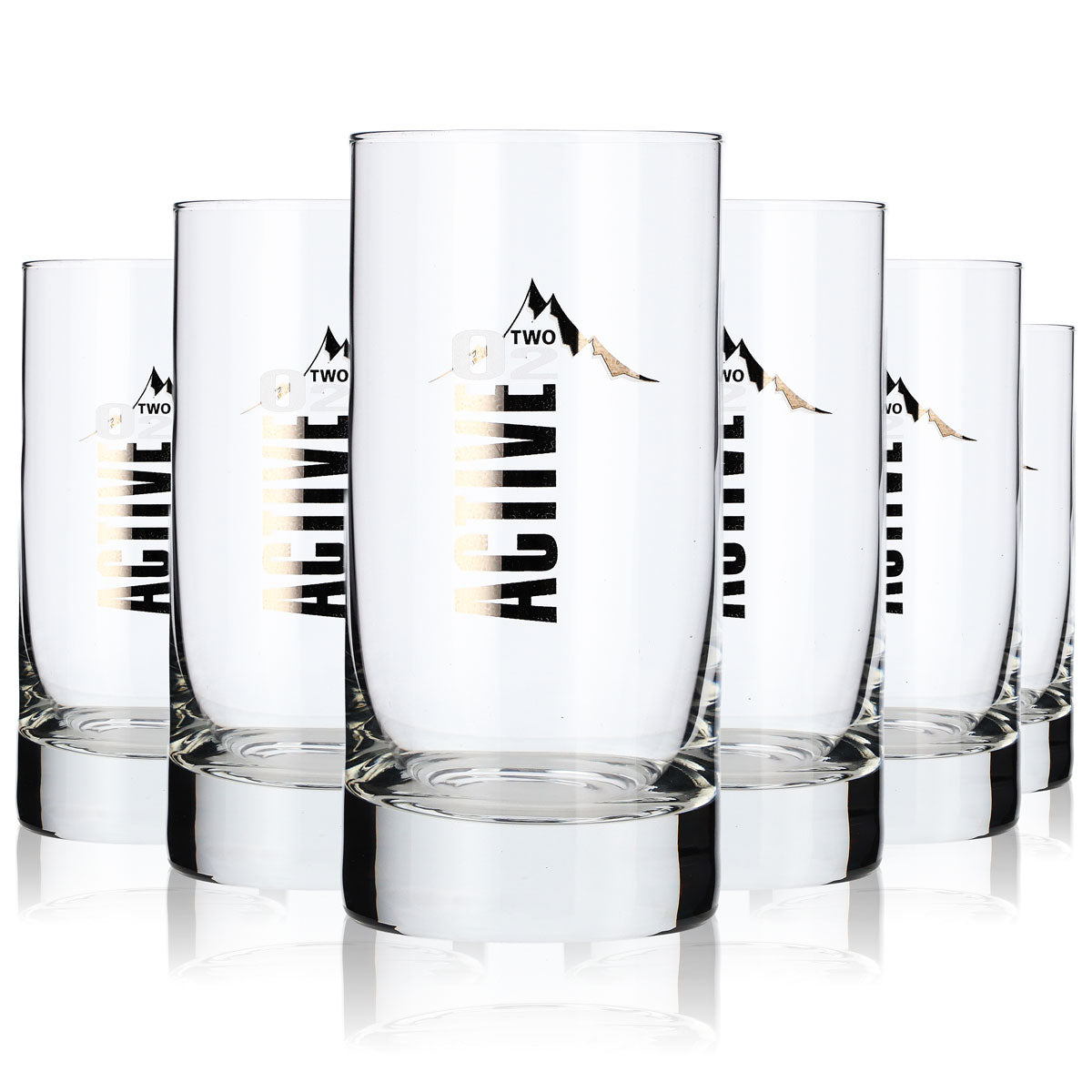 6 bicchieri in vetro Active O2 Water Glass, bicchieri da 0,24 l – Vista 6