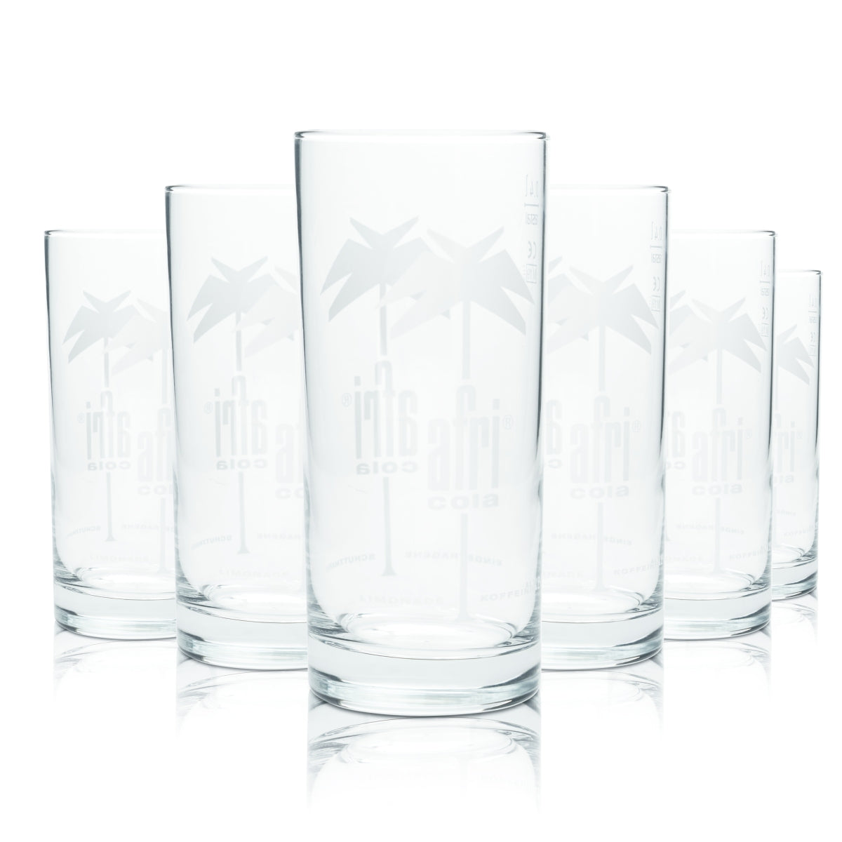 6 bicchieri per bibite Afri Cola 0,4 l bicchieri long drink cocktail bicchieri gastronomici bibite