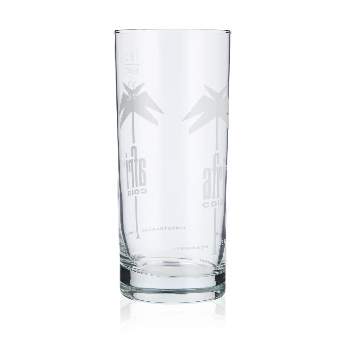 6x Afri Cola Softdrink Bicchiere 0,5l Bicchieri da cola Bicchiere da limonata Logo bianco – Vista 4