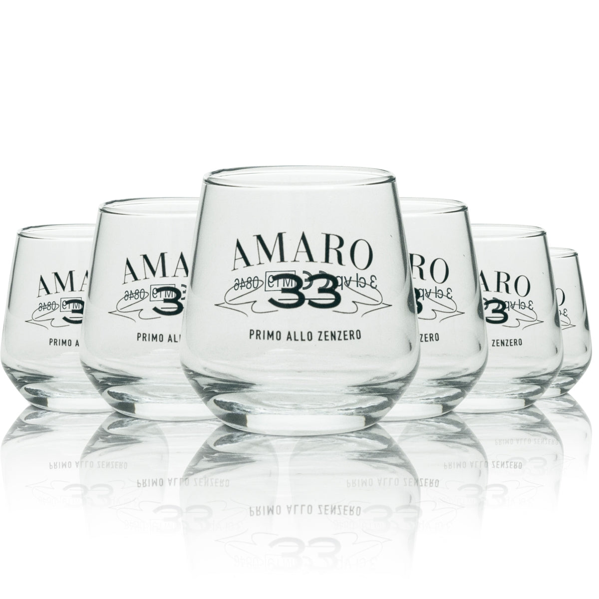 6 bicchierini da liquore Amaro Primo allo zenzero 3 cl