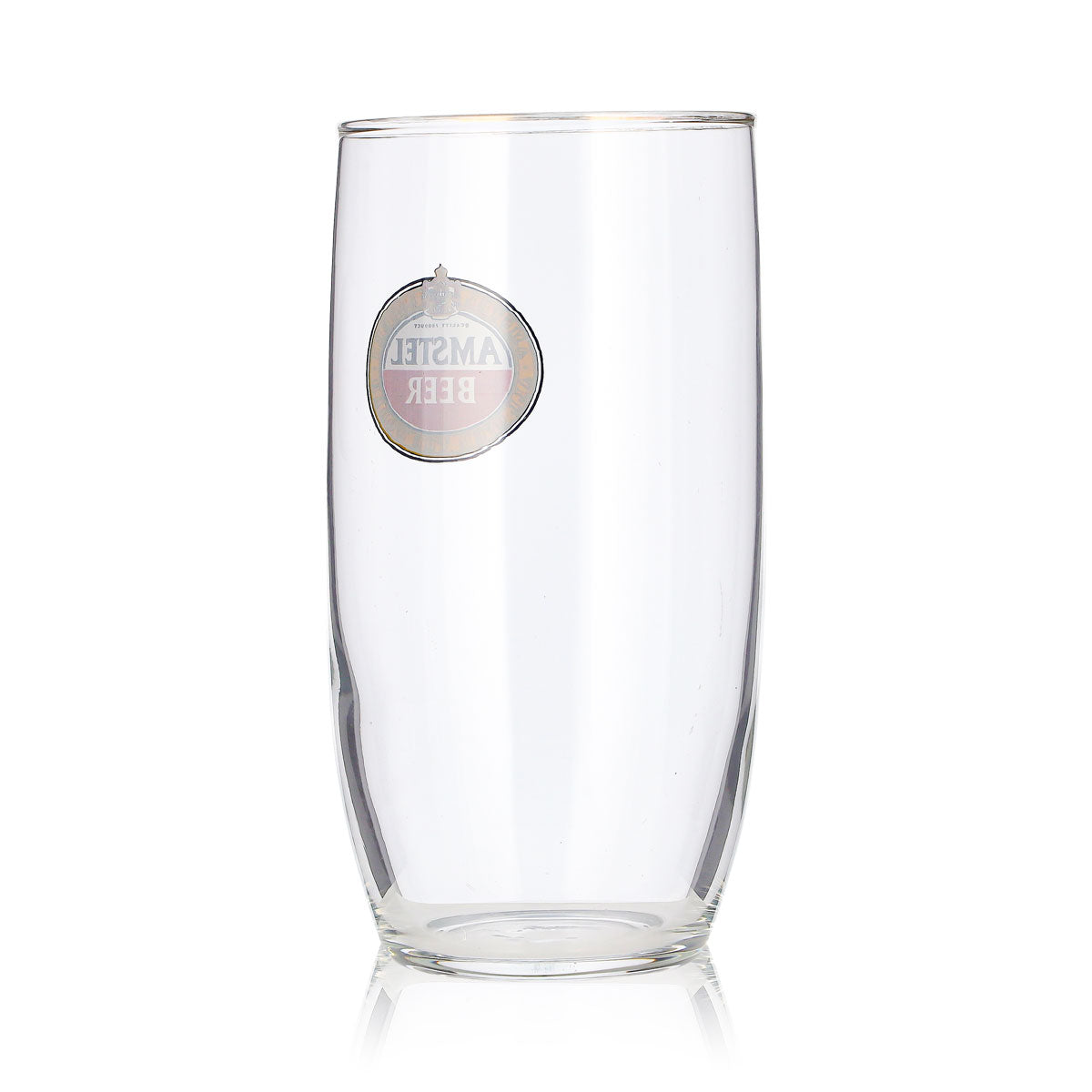 6 bicchieri da birra Amstel da 0,33 l, modello dritto con bordo dorato (set da 6) – Vista 5