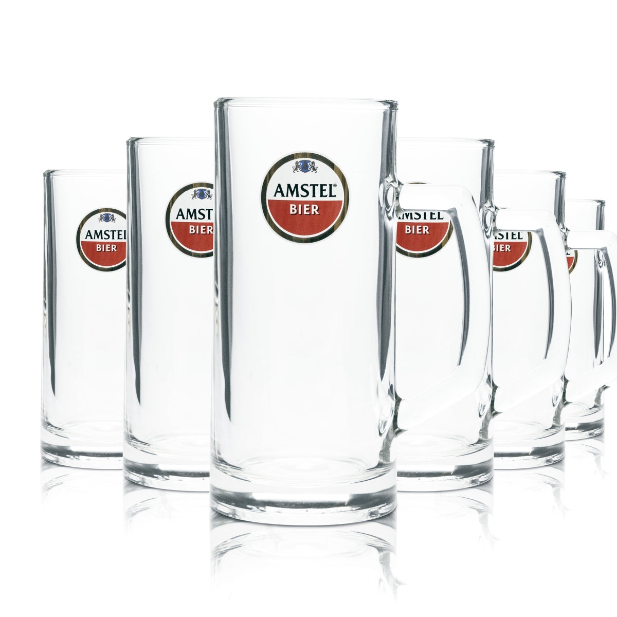 6 bicchieri Amstel 0,5 l boccale Seidel Humpen Jug Jar bicchieri da birra Gastro Bar Kneipe NL