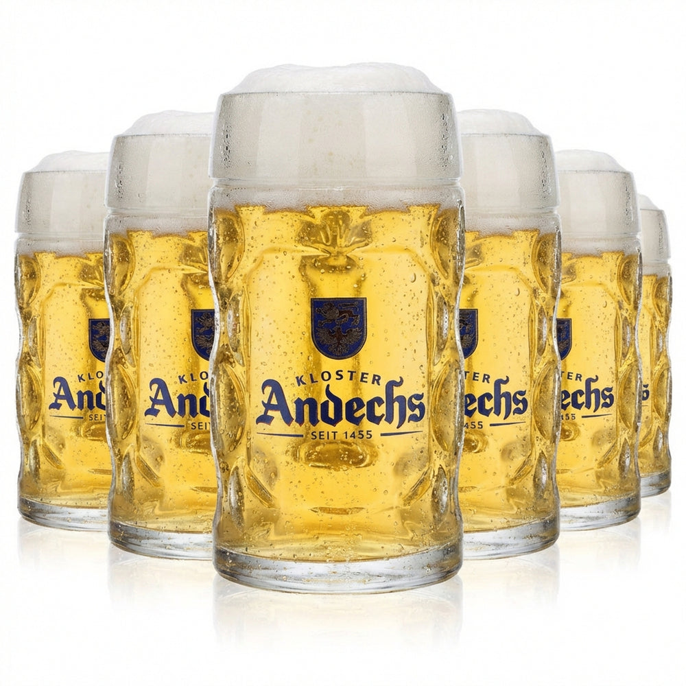 6 bicchieri da birra Andechs da 0,5 l, boccale da birra, boccale da birra