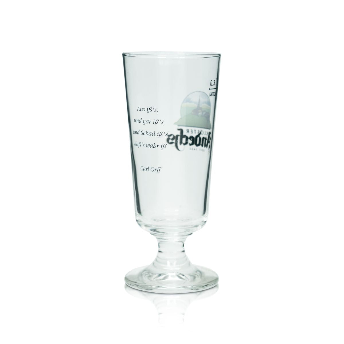6 bicchieri da birra Andechs 0,3 l a forma di coppa tulipano con stantuffo per birra, birrificio, gastronomia, quercia – Vista 3