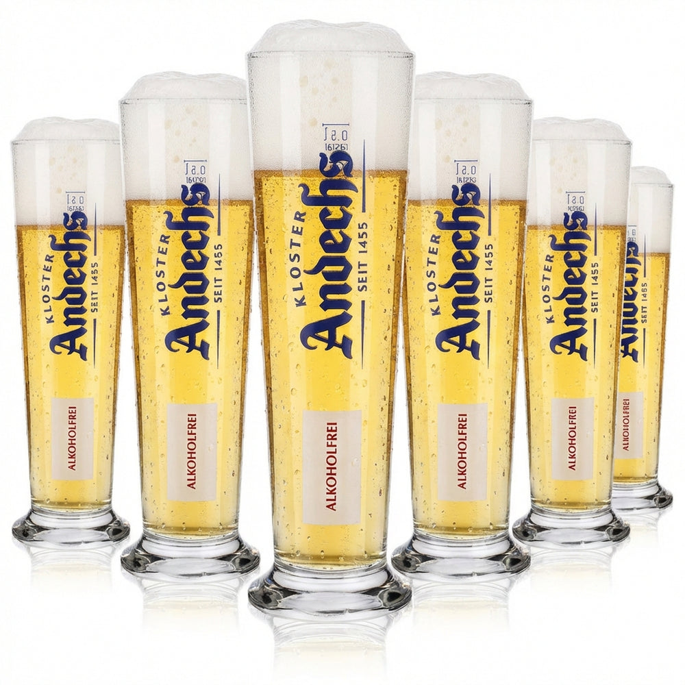6 bicchieri da birra Andechs 0,5 l bicchiere da birra bianca analcolica Rastal
