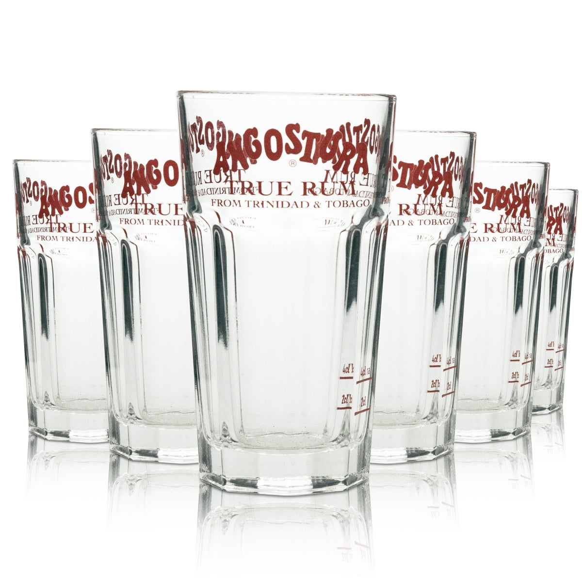 6 bicchieri da liquore Angostura 0,2 l bicchiere long drink "True Rum"