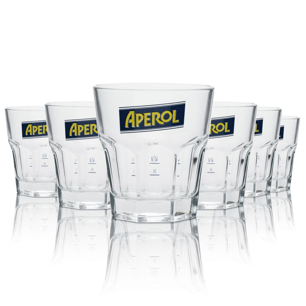 6 bicchieri tumbler per liquore Aperol con nuovo logo
