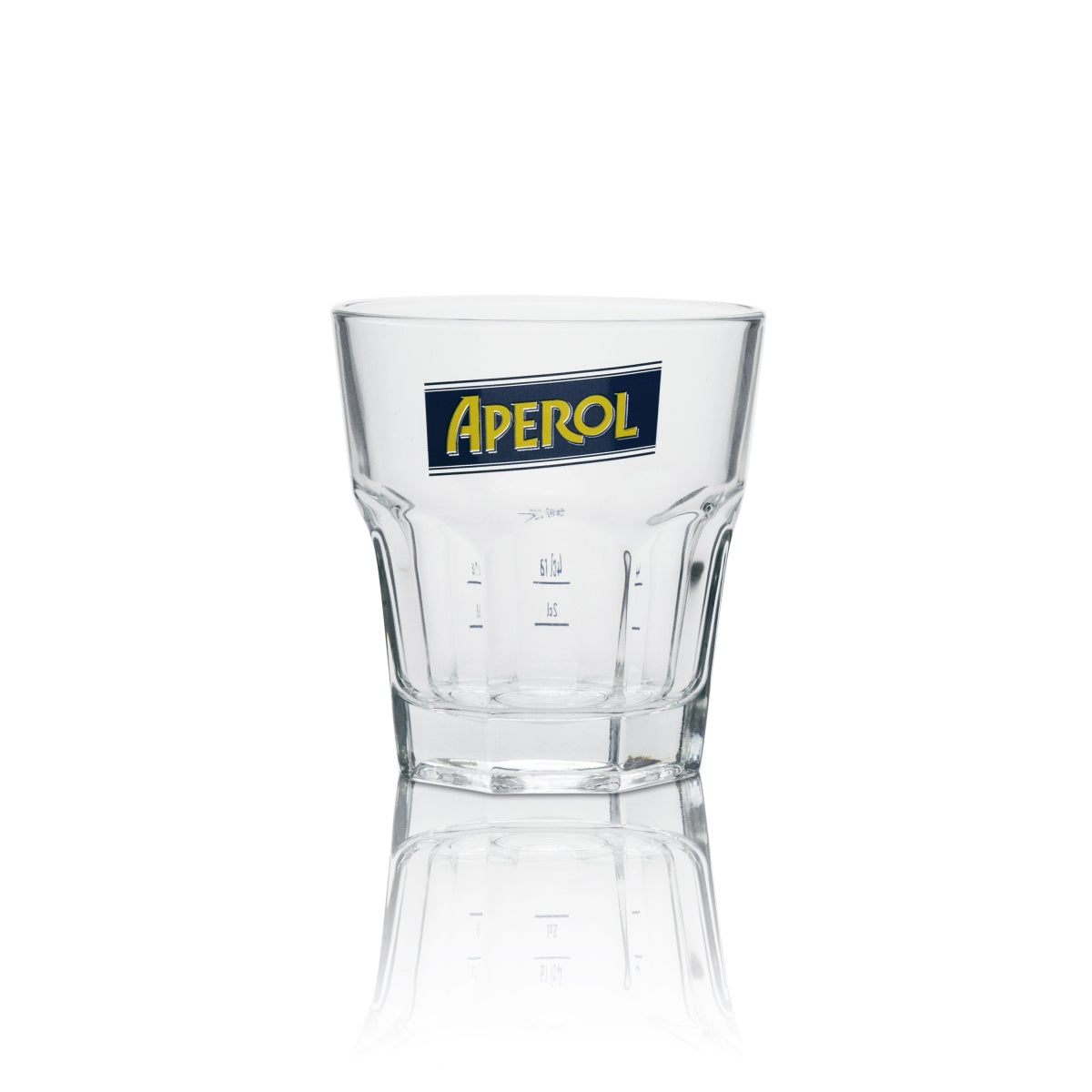 6 bicchieri tumbler per liquore Aperol con nuovo logo – Vista 2