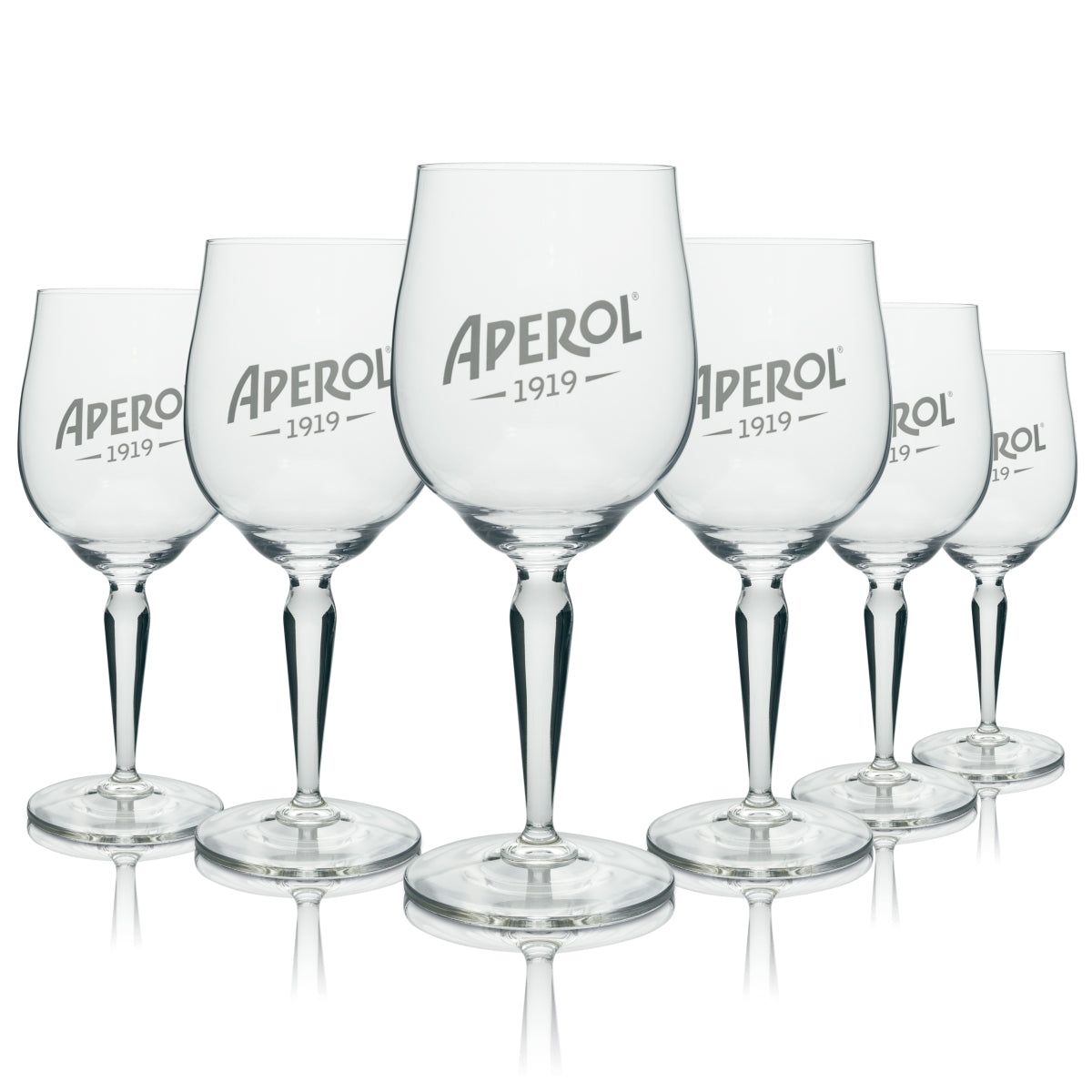 6 bicchieri da aperitivo Aperol Spritz Signature 0,53 l Rari bicchieri da aperitivo Calice con logo vintage del 1919