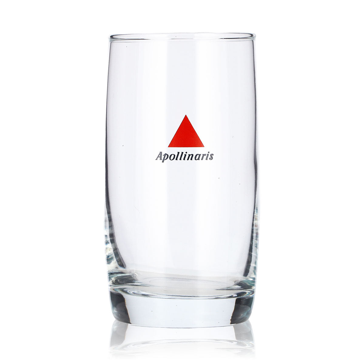 6 bottiglie d'acqua Apollinaris in vetro da 0,22 l, bicchiere tumbler con triangolo rosso, bicchiere lowball – Vista 2