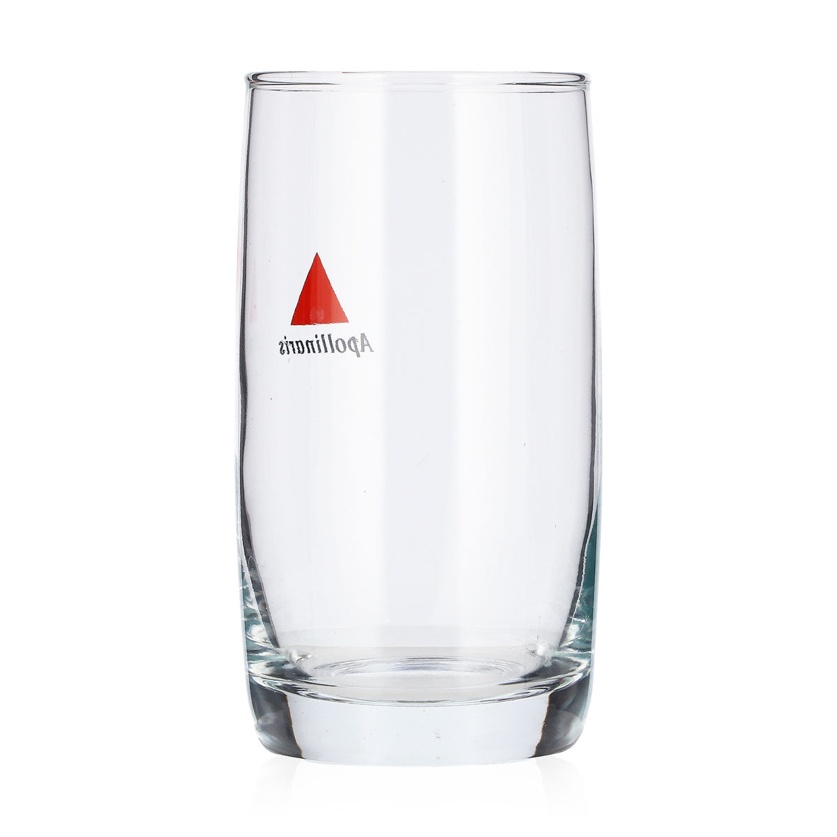 6 bottiglie d'acqua Apollinaris in vetro da 0,22 l, bicchiere tumbler con triangolo rosso, bicchiere lowball – Vista 4