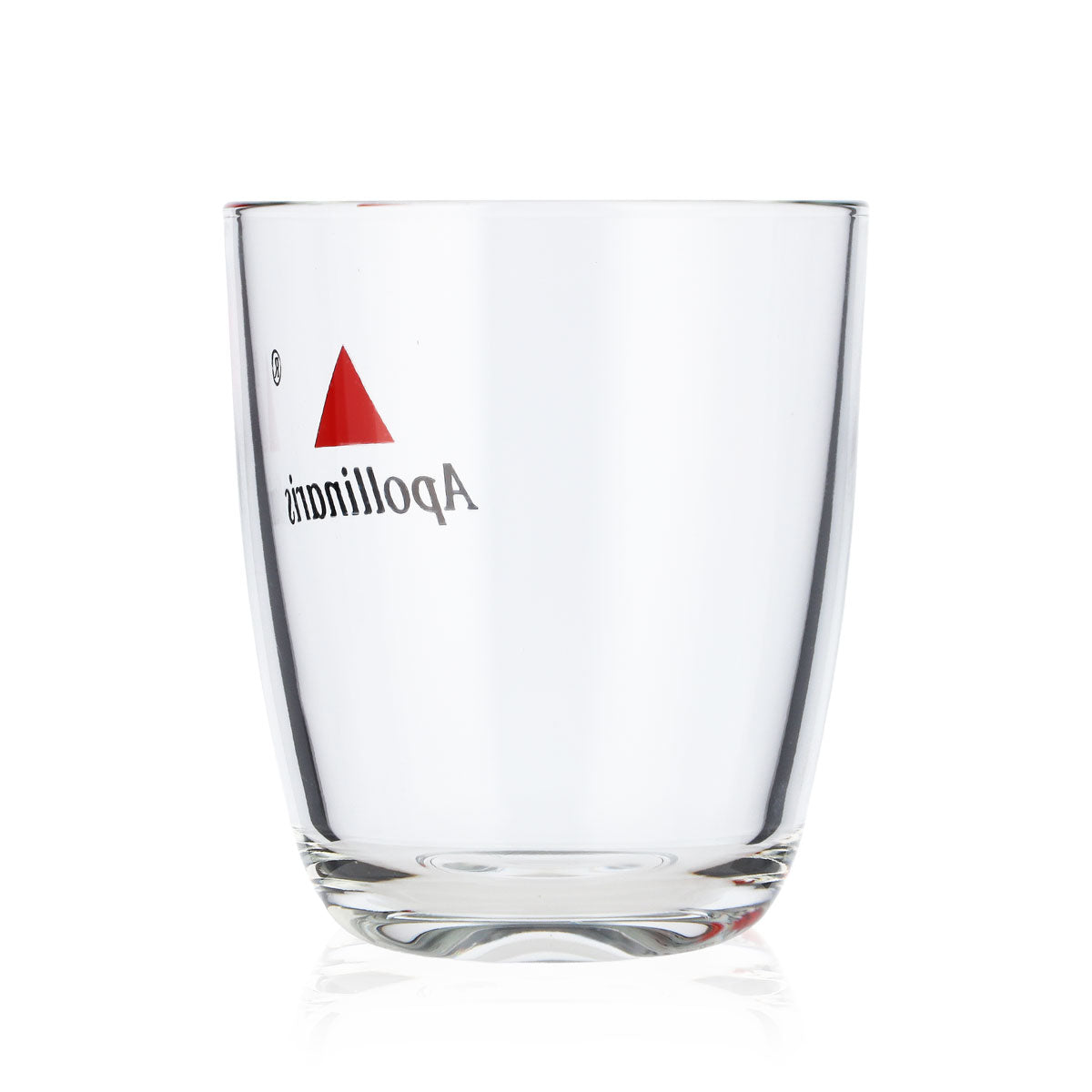 6 bicchieri da acqua Apollinaris in vetro 0,3 l Tumbler Bicchiere di design Logo al centro – Vista 4