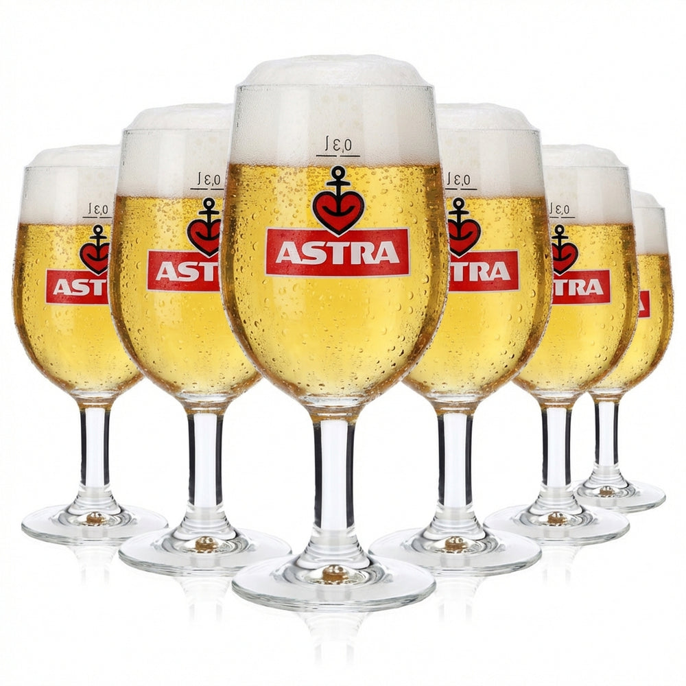 6 bicchieri da birra Astra Bicchieri da birra Bicchieri a calice Bicchiere a tulipano 0,3 l alto Tulipani RC