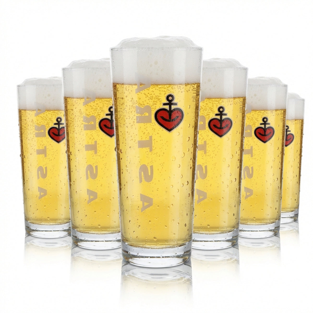 6 bicchieri da birra Astra 0,4 l Willi Becher Pokal Set di bicchieri Birrificio Hamburg Kiez Späti