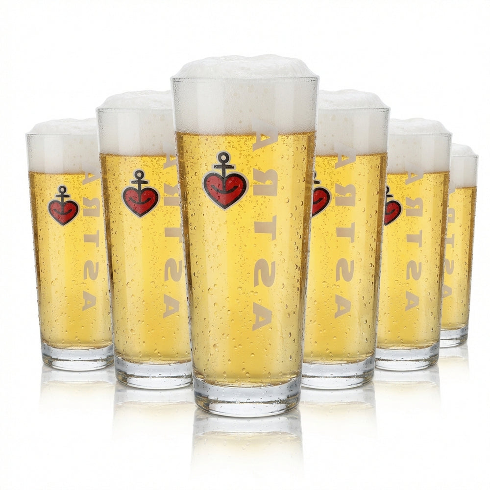 6 bicchieri Astra da 0,5 l Set di bicchieri da birra Exclusiv Willi Birrificio Amburgo