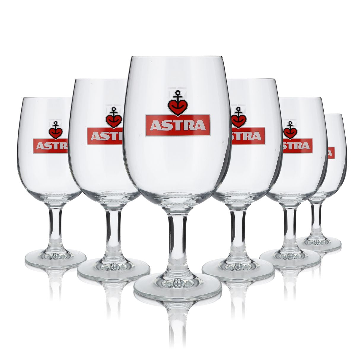 6 bicchieri da birra Astra Bicchieri da birra Calice Kiez Reeperbahn Ankerherz 0,4 l
